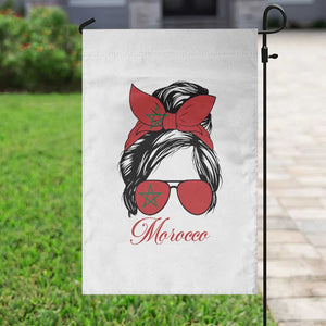 Morocco Girl Garden Flag Moroccan Princess Morocco Flag Messy Bun TS10 Print Your Wear