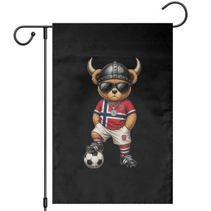 Norway Soccer Fan Garden Flag Cool Viking Bear Nordic Football Norwegian Flag TS10 Black Print Your Wear