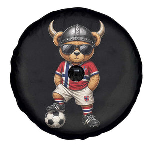 Norway Soccer Fan Spare Tire Cover Cool Viking Bear Nordic Football Norwegian Flag TS10 Print Your Wear