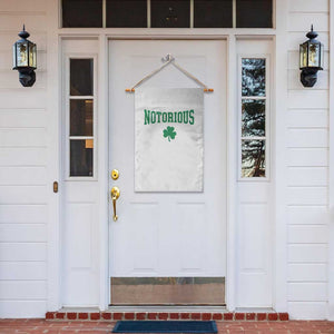Irish Pride Boxing Fighting Notorious Garden Flag Retro Shamrock Varsity Irish Lucky Clover Graphic TS10 Print Your Wear