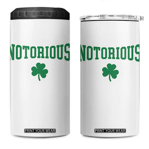 Irish Pride Boxing Fighting Notorious 4 in 1 Can Cooler Tumbler Retro Shamrock Varsity Irish Lucky Clover Graphic TS10 One Size: 16 oz White Print Your Wear