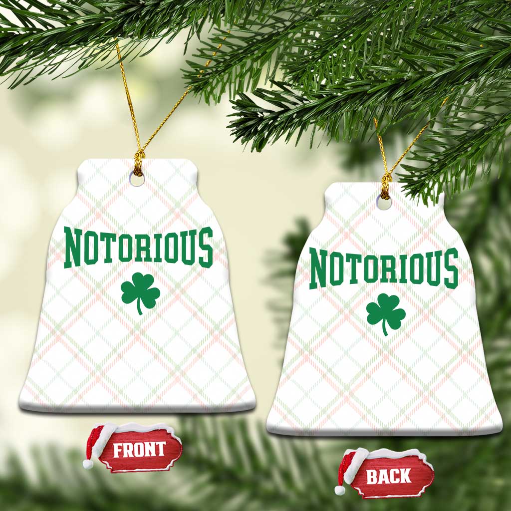 Irish Pride Boxing Fighting Notorious Ceramic Ornament Retro Shamrock Varsity Irish Lucky Clover Graphic TS10 Print Your Wear