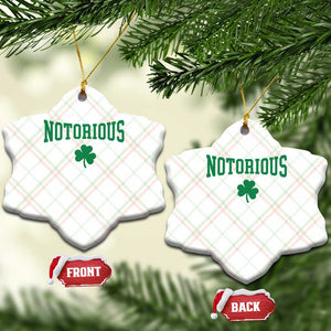 Irish Pride Boxing Fighting Notorious Ceramic Ornament Retro Shamrock Varsity Irish Lucky Clover Graphic TS10 Print Your Wear