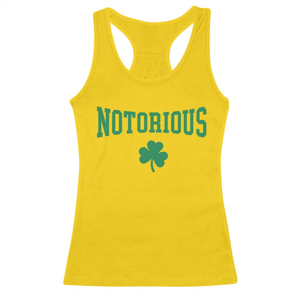 Irish Pride Boxing Fighting Notorious Racerback Tank Top Retro Shamrock Varsity Irish Lucky Clover Graphic TS10 Daisy Print Your Wear