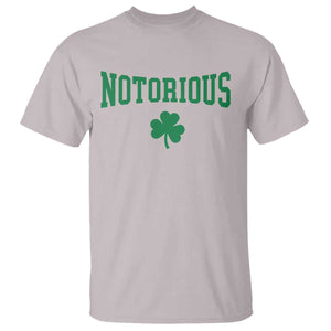 Irish Pride Boxing Fighting Notorious T Shirt Retro Shamrock Varsity Irish Lucky Clover Graphic TS10 Ice Gray Print Your Wear