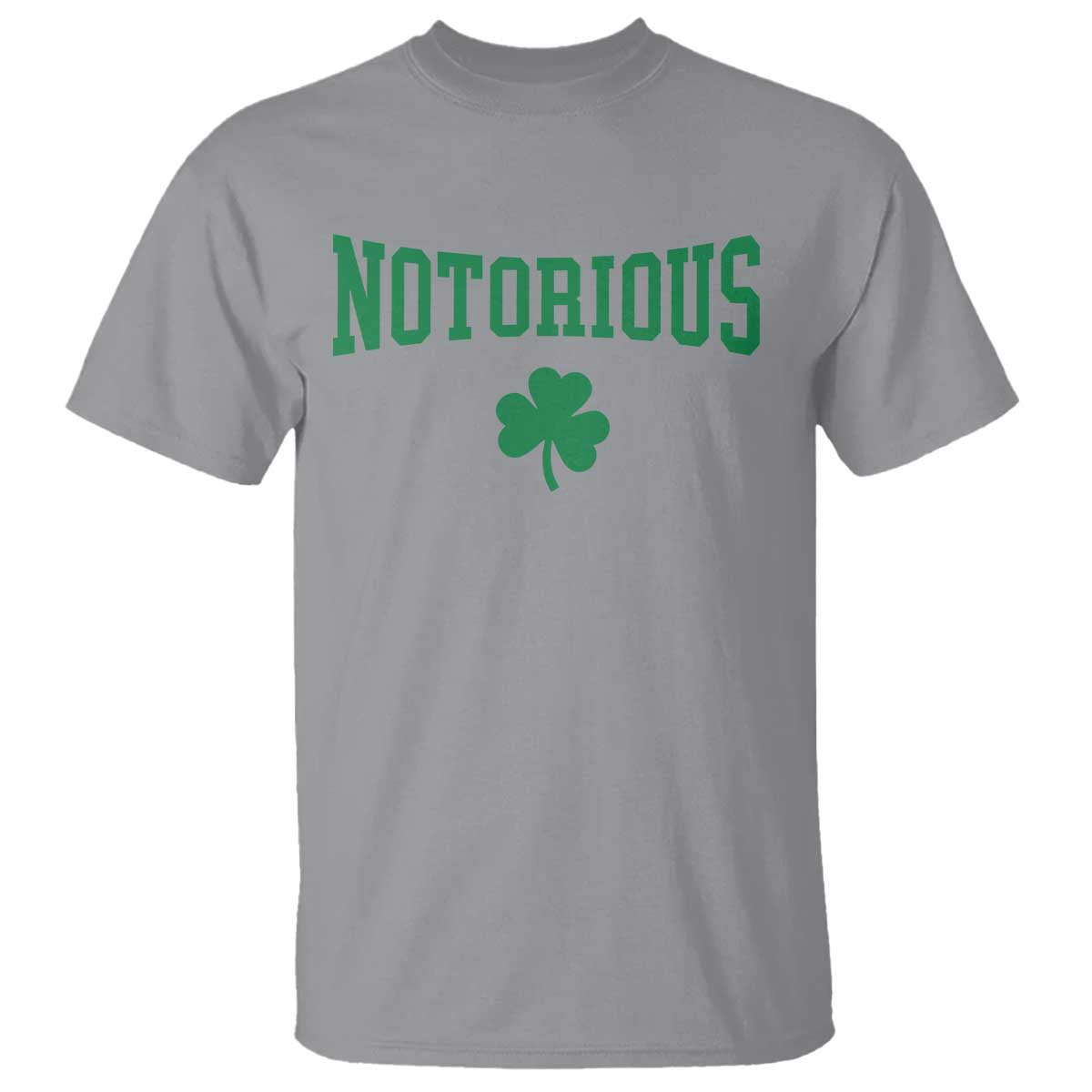 Irish Pride Boxing Fighting Notorious T Shirt Retro Shamrock Varsity Irish Lucky Clover Graphic TS10 Sport Gray Print Your Wear