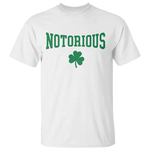 Irish Pride Boxing Fighting Notorious T Shirt Retro Shamrock Varsity Irish Lucky Clover Graphic TS10 White Print Your Wear