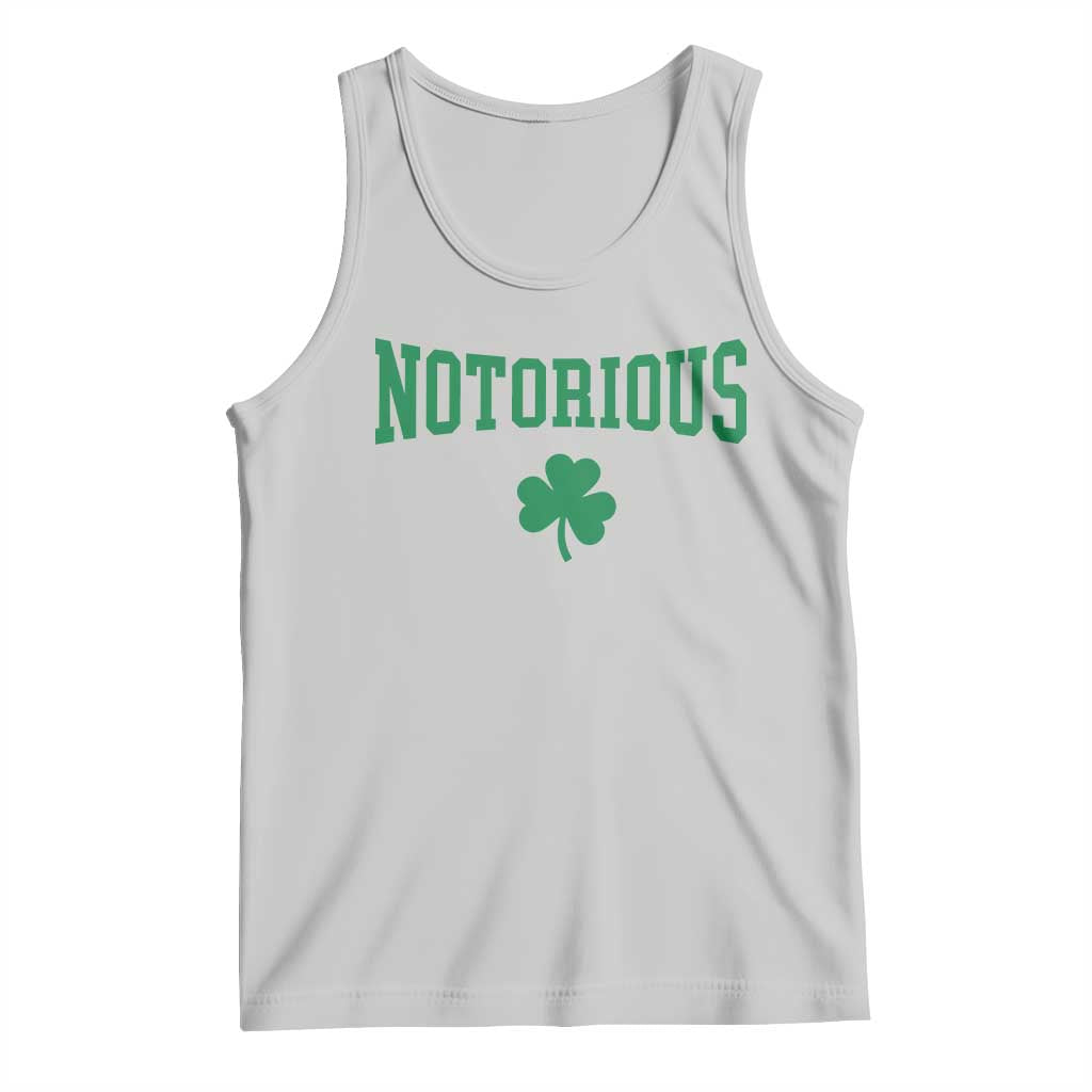Irish Pride Boxing Fighting Notorious Tank Top Retro Shamrock Varsity Irish Lucky Clover Graphic TS10 Ash Print Your Wear