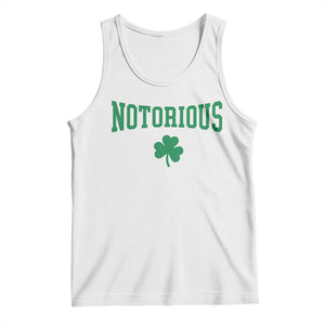 Irish Pride Boxing Fighting Notorious Tank Top Retro Shamrock Varsity Irish Lucky Clover Graphic TS10 White Print Your Wear