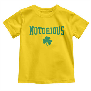Irish Pride Boxing Fighting Notorious Toddler T Shirt Retro Shamrock Varsity Irish Lucky Clover Graphic TS10 Daisy Print Your Wear