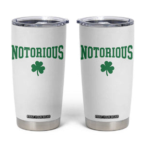 Irish Pride Boxing Fighting Notorious Tumbler Cup Retro Shamrock Varsity Irish Lucky Clover Graphic TS10 White Print Your Wear