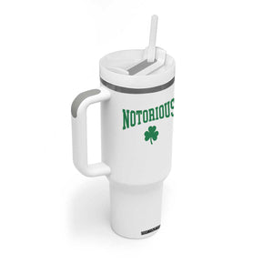 Irish Pride Boxing Fighting Notorious Tumbler With Handle Retro Shamrock Varsity Irish Lucky Clover Graphic TS10 Print Your Wear