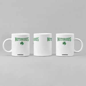 Irish Pride Boxing Fighting Notorious Coffee Mug Retro Shamrock Varsity Irish Lucky Clover Graphic TS10 Print Your Wear