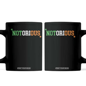 Irish Pride Boxing Fighting Notorious Coffee Mug Irish Flag Lucky Shamrock Graphic TS10 Black Print Your Wear