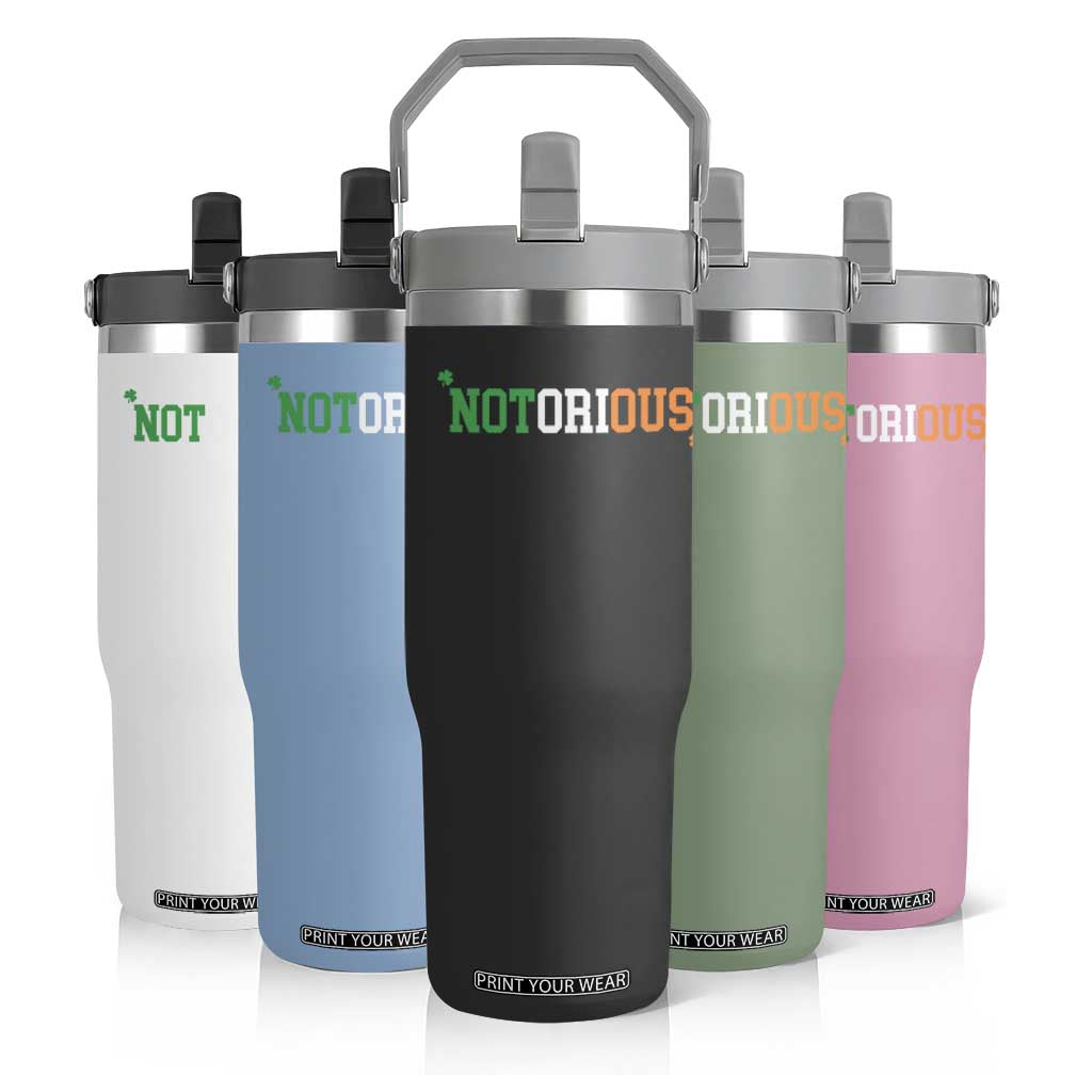 Irish Pride Boxing Fighting Notorious Flip Straw Tumbler Irish Flag Lucky Shamrock Graphic TS10 Print Your Wear