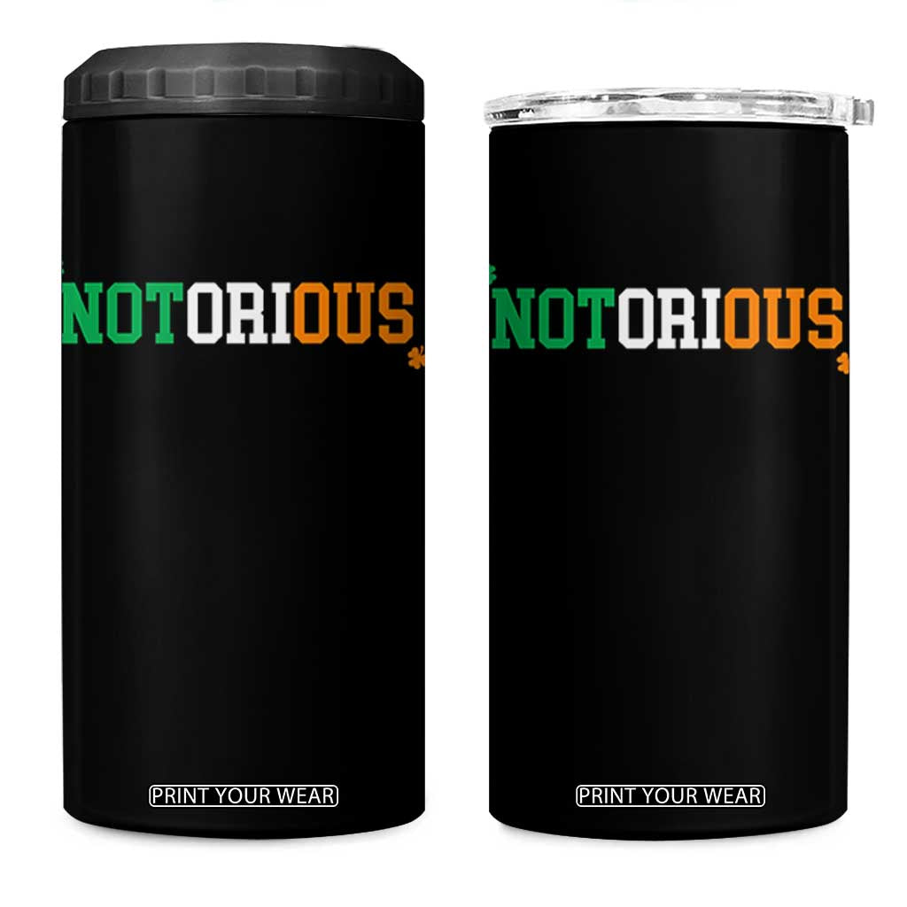 Irish Pride Boxing Fighting Notorious 4 in 1 Can Cooler Tumbler Irish Flag Lucky Shamrock Graphic TS10 One Size: 16 oz Black Print Your Wear