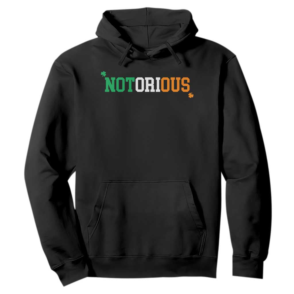 Irish Pride Boxing Fighting Notorious Hoodie Irish Flag Lucky Shamrock Graphic TS10 Black Print Your Wear