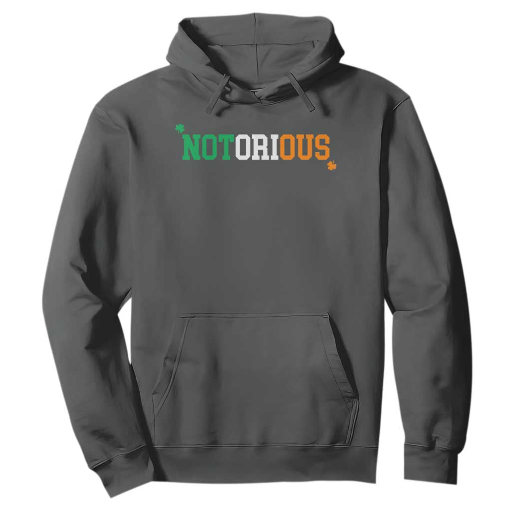 Irish Pride Boxing Fighting Notorious Hoodie Irish Flag Lucky Shamrock Graphic TS10 Dark Heather Print Your Wear
