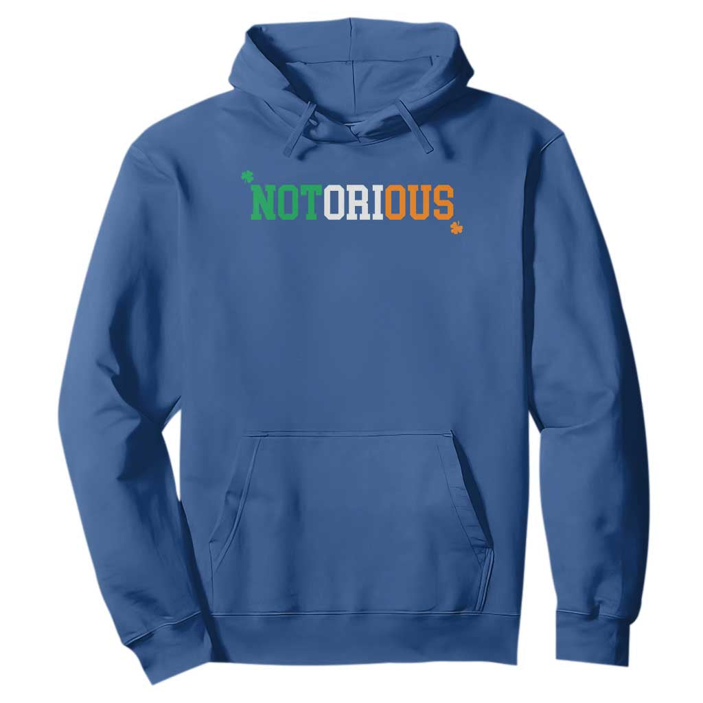 Irish Pride Boxing Fighting Notorious Hoodie Irish Flag Lucky Shamrock Graphic TS10 Royal Blue Print Your Wear