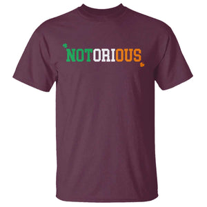Irish Pride Boxing Fighting Notorious T Shirt Irish Flag Lucky Shamrock Graphic TS10 Maroon Print Your Wear