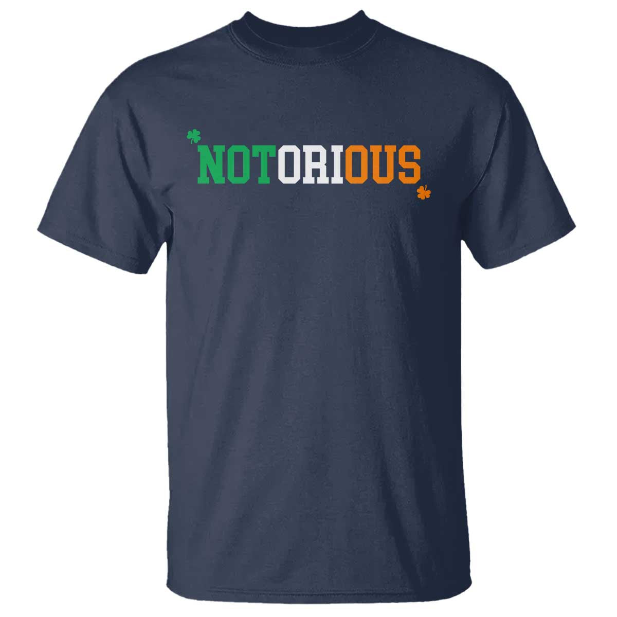 Irish Pride Boxing Fighting Notorious T Shirt Irish Flag Lucky Shamrock Graphic TS10 Navy Print Your Wear