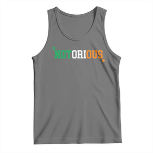 Irish Pride Boxing Fighting Notorious Tank Top Irish Flag Lucky Shamrock Graphic TS10 Black Heather Print Your Wear