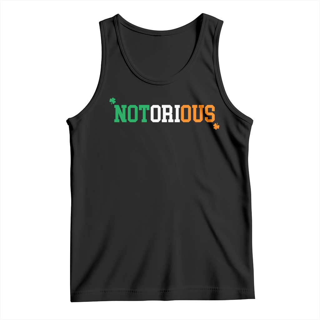 Irish Pride Boxing Fighting Notorious Tank Top Irish Flag Lucky Shamrock Graphic TS10 Black Print Your Wear