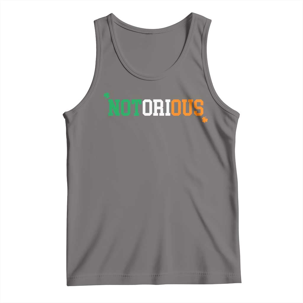 Irish Pride Boxing Fighting Notorious Tank Top Irish Flag Lucky Shamrock Graphic TS10 Deep Heather Print Your Wear