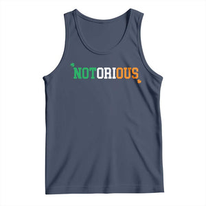 Irish Pride Boxing Fighting Notorious Tank Top Irish Flag Lucky Shamrock Graphic TS10 Navy Print Your Wear