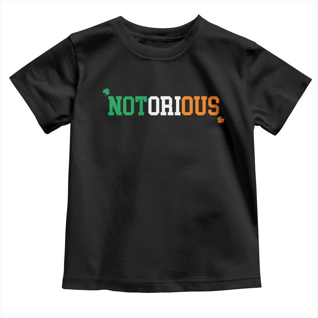 Irish Pride Boxing Fighting Notorious Toddler T Shirt Irish Flag Lucky Shamrock Graphic TS10 Black Print Your Wear