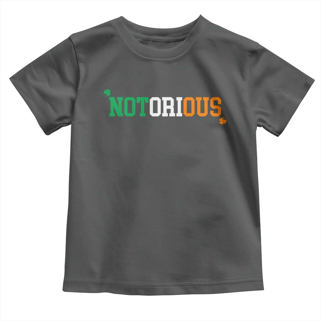 Irish Pride Boxing Fighting Notorious Toddler T Shirt Irish Flag Lucky Shamrock Graphic TS10 Dark Heather Print Your Wear