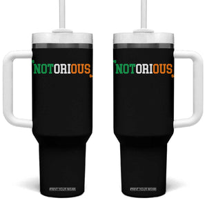 Irish Pride Boxing Fighting Notorious Tumbler With Handle Irish Flag Lucky Shamrock Graphic TS10 One Size: 40 oz Black Print Your Wear