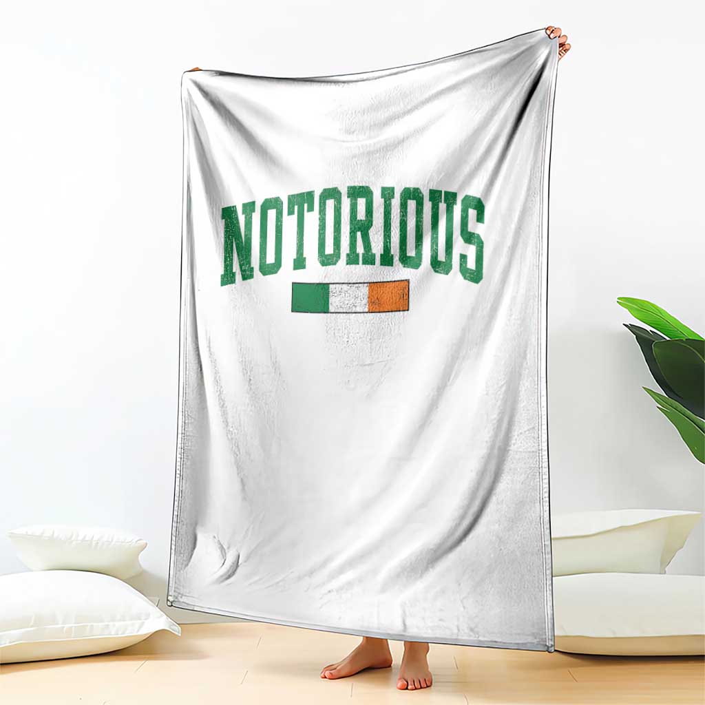 Vintage Irish Flag Notorious Throw Blanket Boxing Fans TS10 Print Your Wear