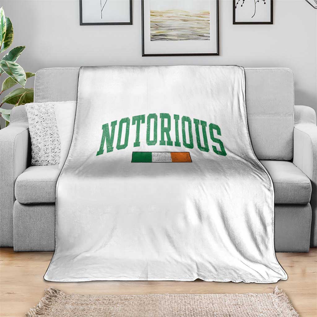 Vintage Irish Flag Notorious Throw Blanket Boxing Fans TS10 Print Your Wear