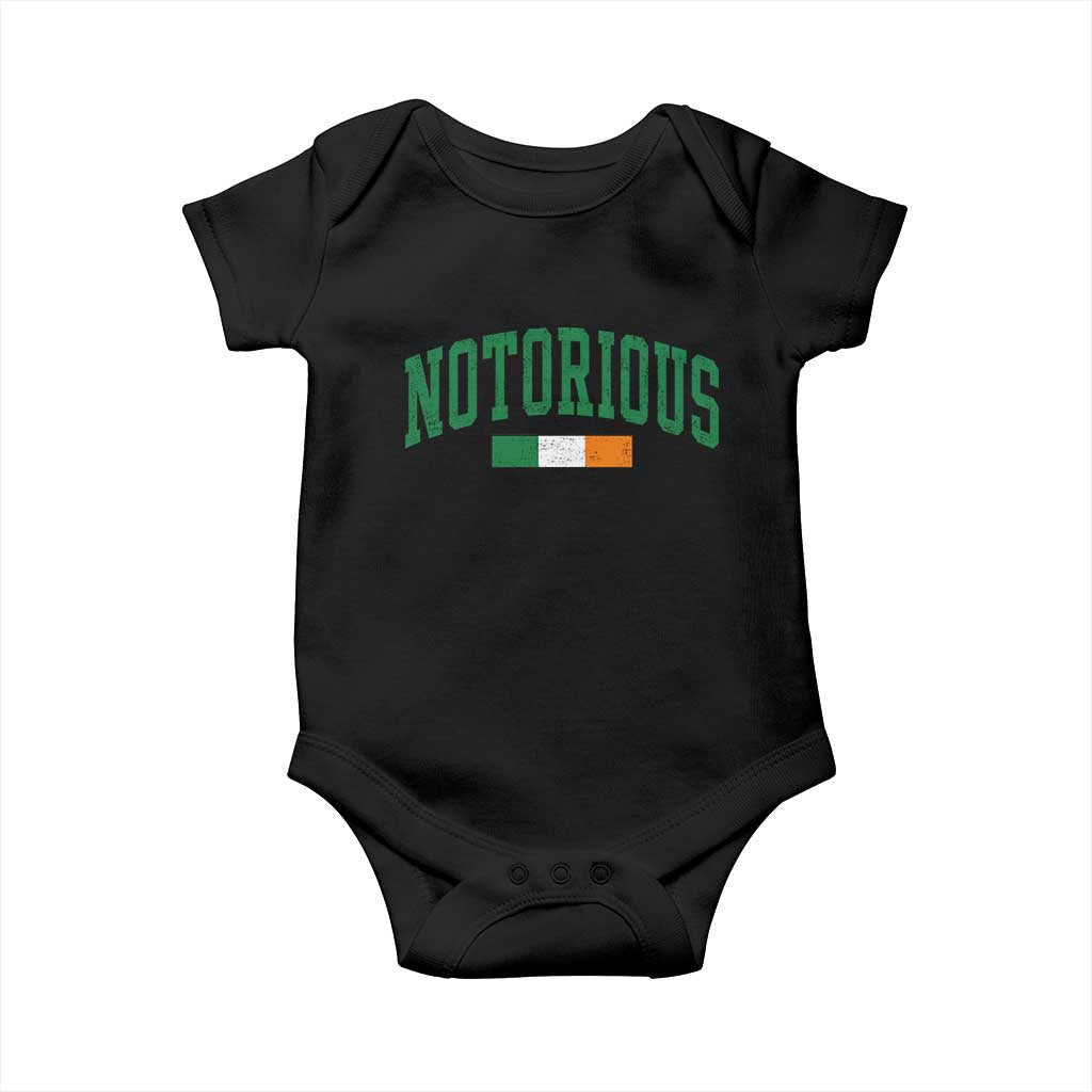 Vintage Irish Flag Notorious Baby Onesie Boxing Fans TS10 Black Print Your Wear