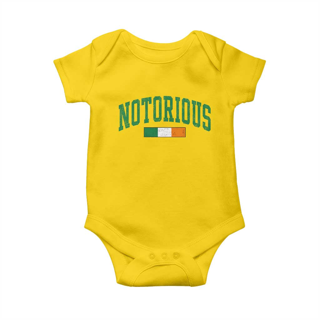 Vintage Irish Flag Notorious Baby Onesie Boxing Fans TS10 Daisy Print Your Wear