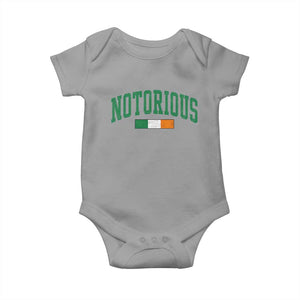 Vintage Irish Flag Notorious Baby Onesie Boxing Fans TS10 Sport Gray Print Your Wear