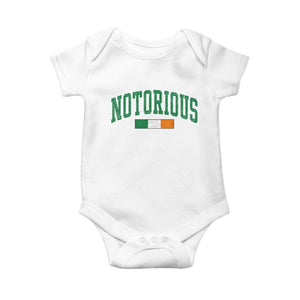 Vintage Irish Flag Notorious Baby Onesie Boxing Fans TS10 White Print Your Wear