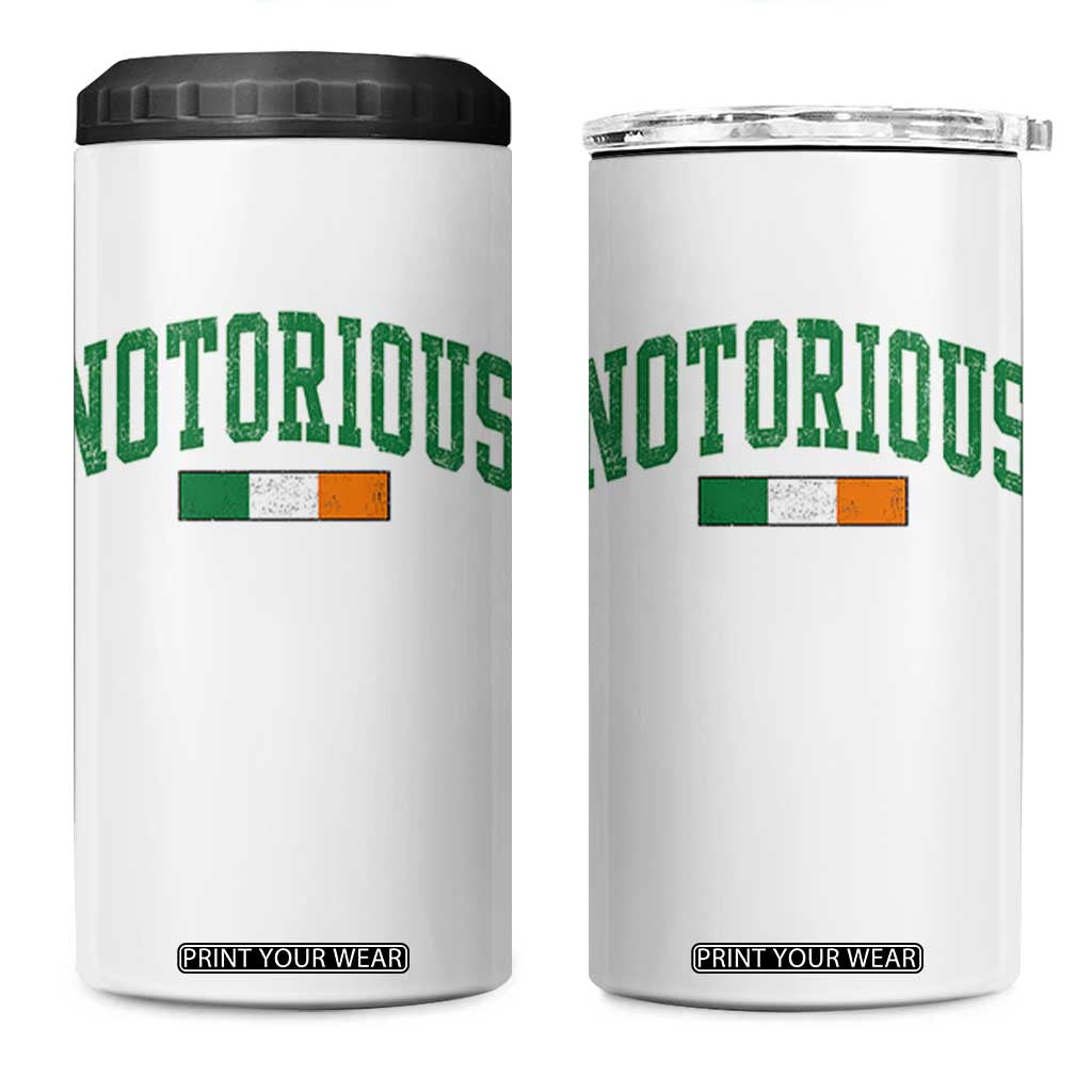 Vintage Irish Flag Notorious 4 in 1 Can Cooler Tumbler Boxing Fans TS10 One Size: 16 oz White Print Your Wear