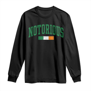 Vintage Irish Flag Notorious Long Sleeve Shirt Boxing Fans TS10 S Black Print Your Wear
