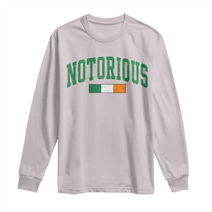 Vintage Irish Flag Notorious Long Sleeve Shirt Boxing Fans TS10 Ice Gray Print Your Wear