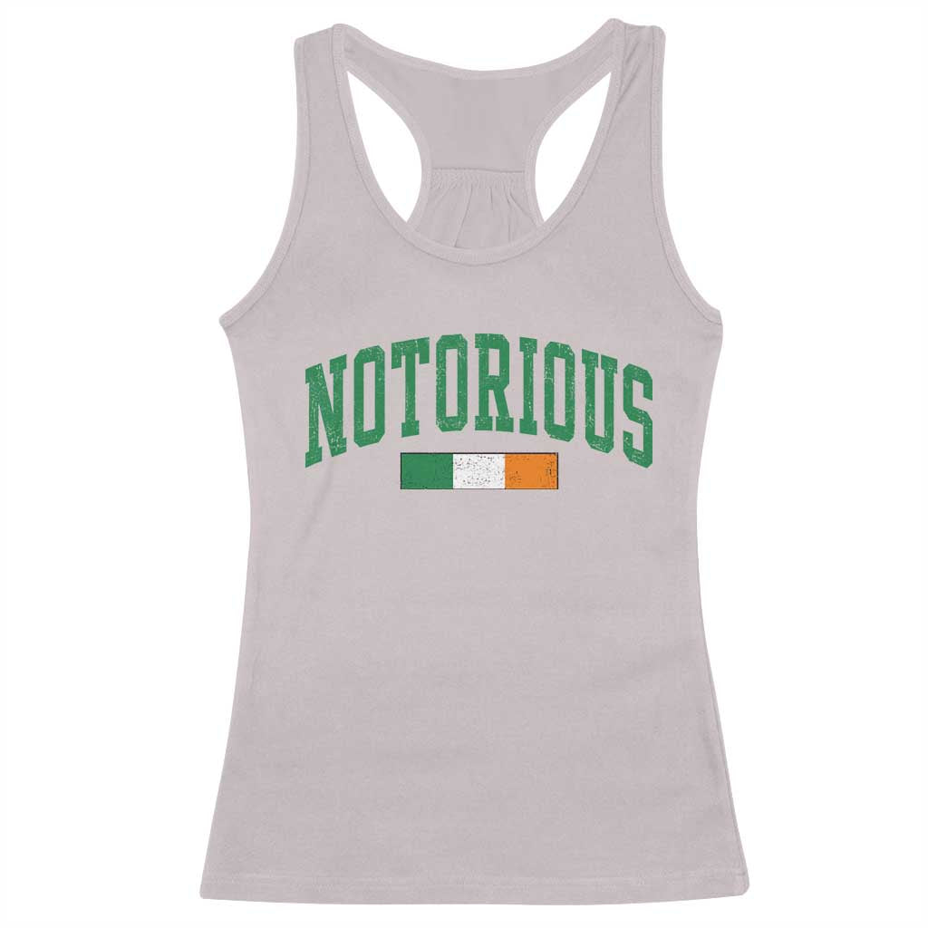 Vintage Irish Flag Notorious Racerback Tank Top Boxing Fans TS10 Ice Gray Print Your Wear