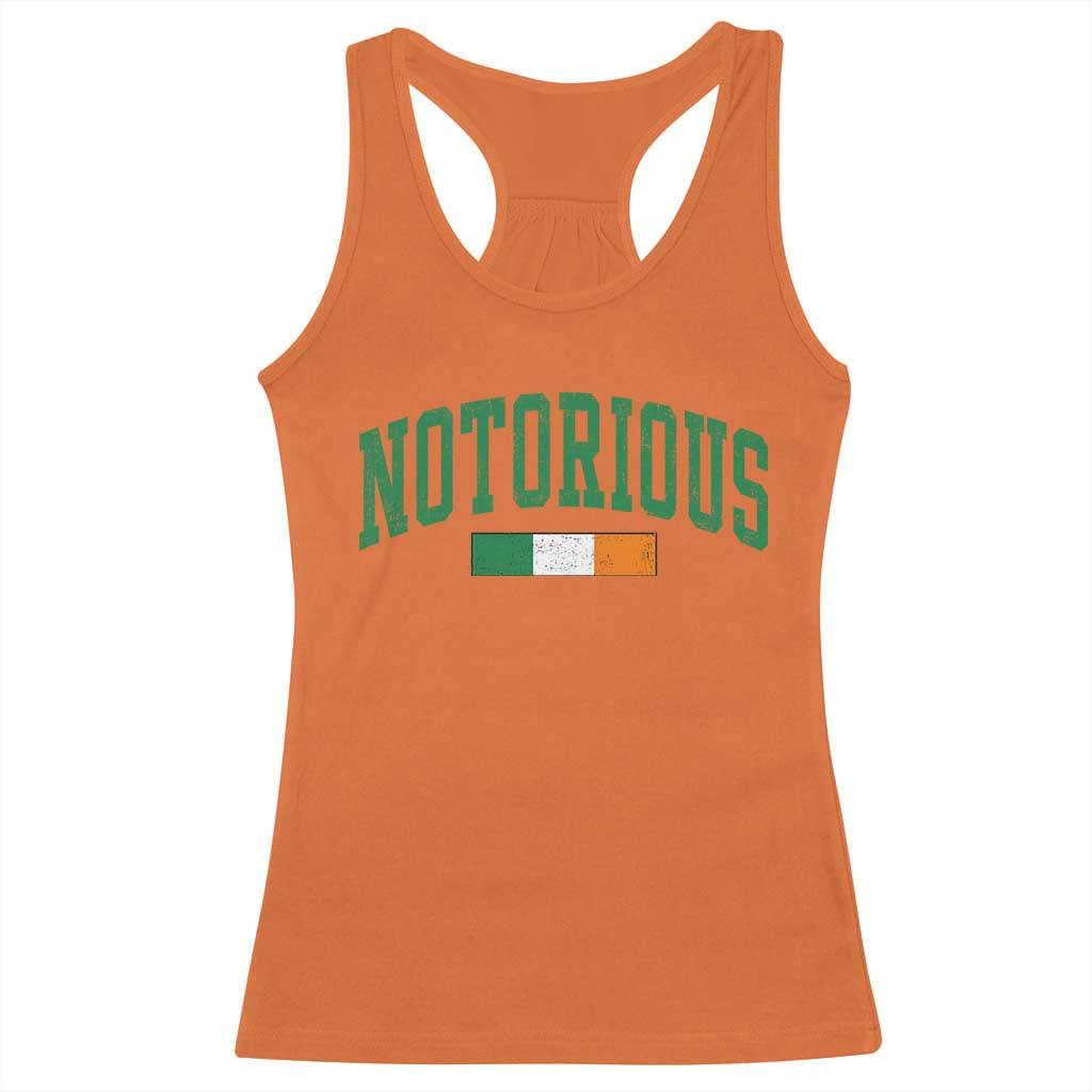 Vintage Irish Flag Notorious Racerback Tank Top Boxing Fans TS10 Orange Print Your Wear