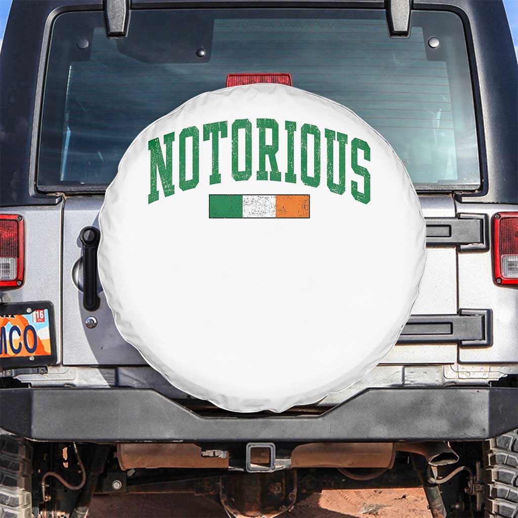Vintage Irish Flag Notorious Spare Tire Cover Boxing Fans TS10 No hole White Print Your Wear