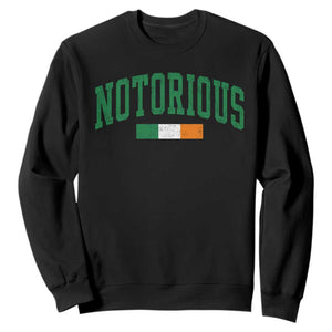 Vintage Irish Flag Notorious Sweatshirt Boxing Fans TS10 S Black Print Your Wear