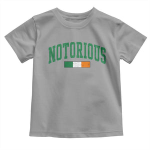 Vintage Irish Flag Notorious Toddler T Shirt Boxing Fans TS10 Sport Gray Print Your Wear