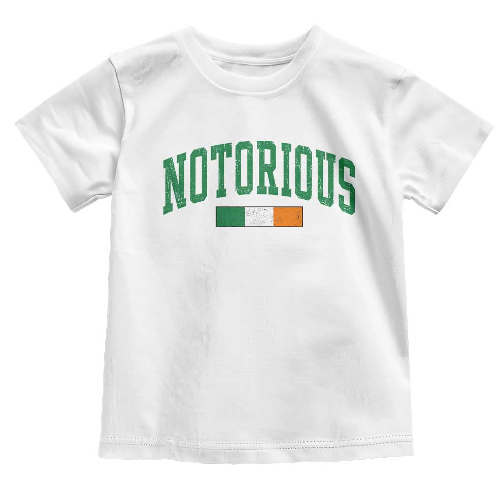 Vintage Irish Flag Notorious Toddler T Shirt Boxing Fans TS10 White Print Your Wear