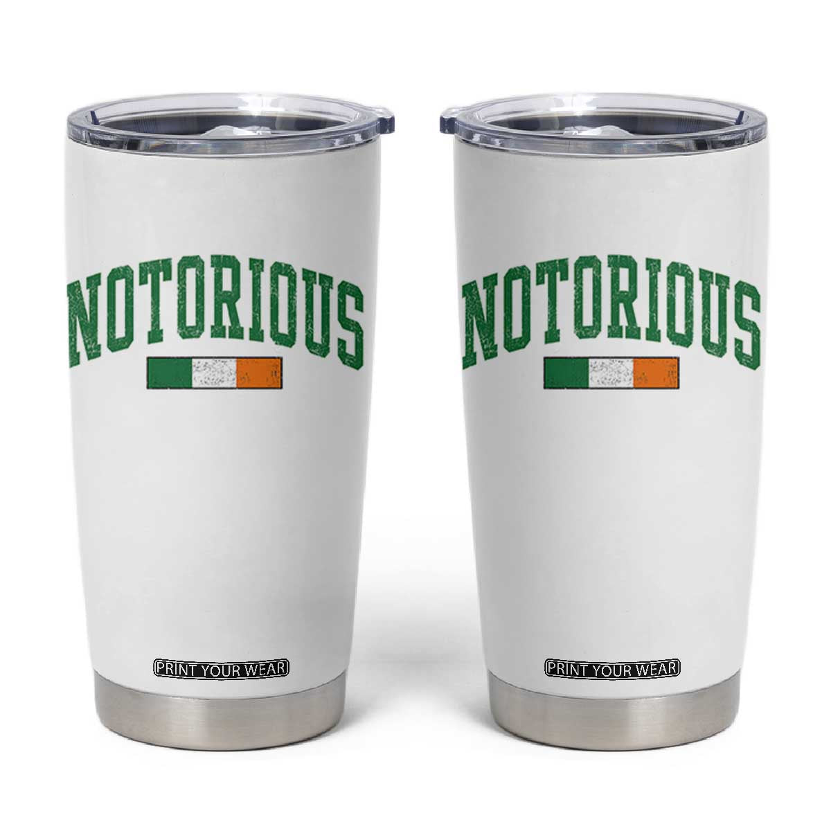 Vintage Irish Flag Notorious Tumbler Cup Boxing Fans TS10 White Print Your Wear