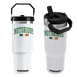 Vintage Irish Flag Notorious Flip Straw Tumbler Boxing Fans TS10 One Size: 30 oz White Print Your Wear