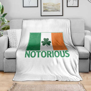 Irish Pride Boxing Fighting Notorious Throw Blanket Vintage Ireland Flag Irish Retro Throwback TS10 Print Your Wear